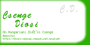 csenge diosi business card